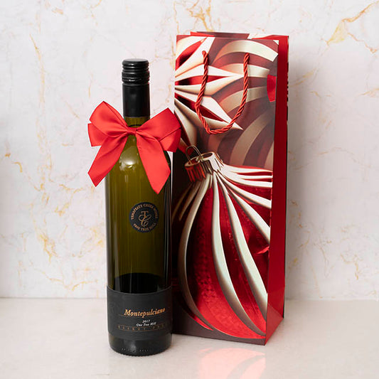 Pre-Made Bow Satin 25mm & Elastic Loop Pk6 Red (10*11cm)