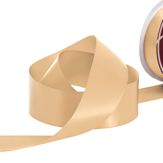 Ribbon Satin Deluxe Double Faced Deep Natural (38mmx30m)