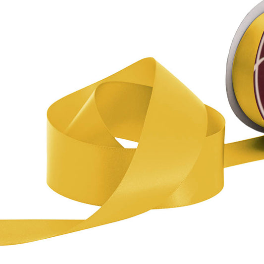 Ribbon Satin Deluxe Double Faced Traditional Gold