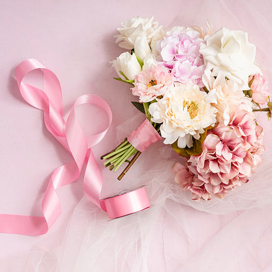 Ribbon Satin Deluxe Double Faced Mid Pink (38mmx25m)