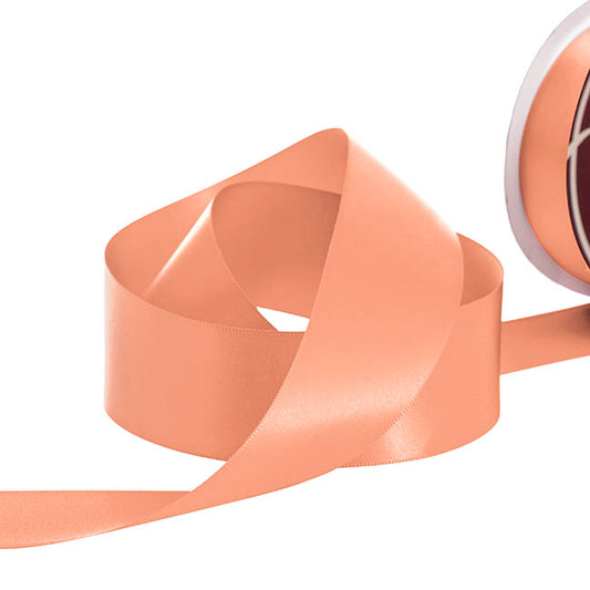 Ribbon Satin Deluxe Double Faced Peach (38mmx25m)