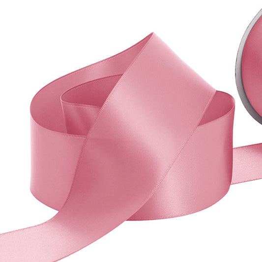 Ribbon Satin Deluxe Double Faced Dusty Pink (50mmx25m)