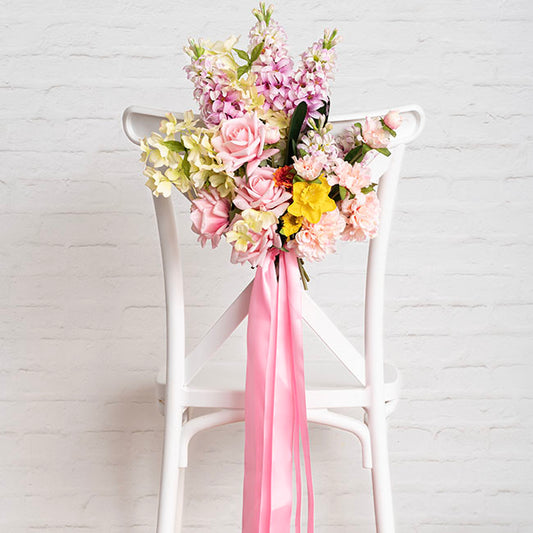 Ribbon Satin Deluxe Double Faced Mid Pink (50mmx25m)