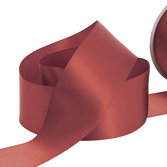 Ribbon Satin Deluxe Double Faced Sienna Blaze (50mmx30m)