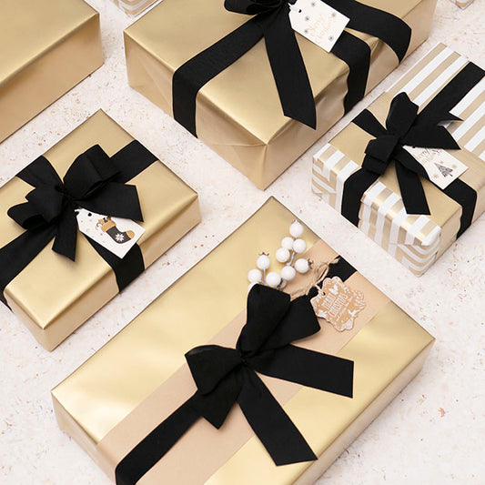 Ribbon Deluxe Velvet Cut Edge Black (25mmx20m)