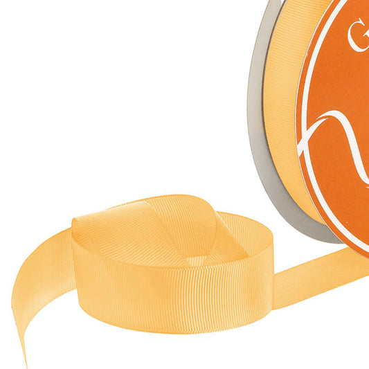 Ribbon Plain Grosgrain Buttercup (25mmx30m)