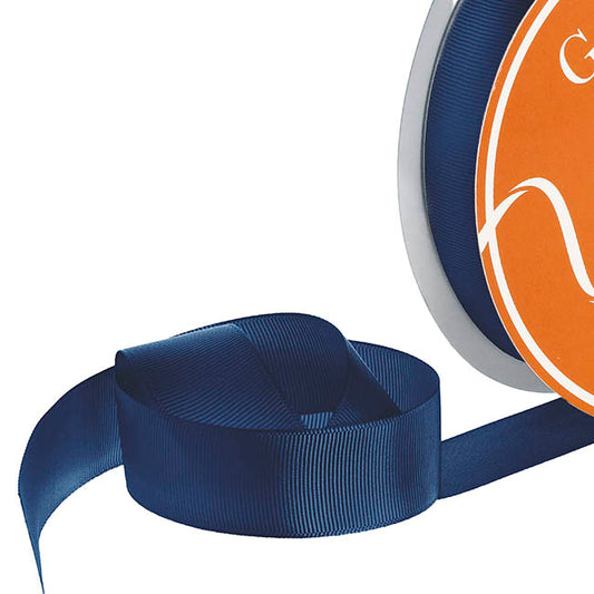 Ribbon Plain Grosgrain Navy (25mmx30m)