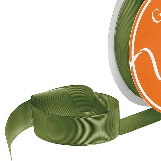 Ribbon Plain Grosgrain Olive (25mmx30m)