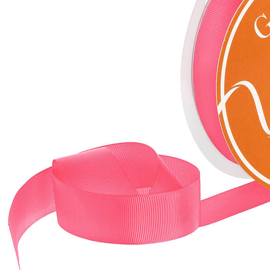 Ribbon Plain Grosgrain Deep Pink (25mmx30m)