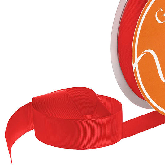 Ribbon Plain Grosgrain Red (25mmx20m)