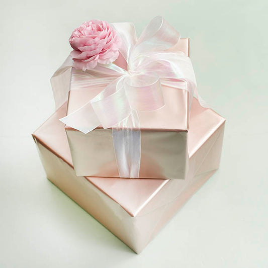 Ribbon Taffeta Iridescent Metallic White (38mmx25m)