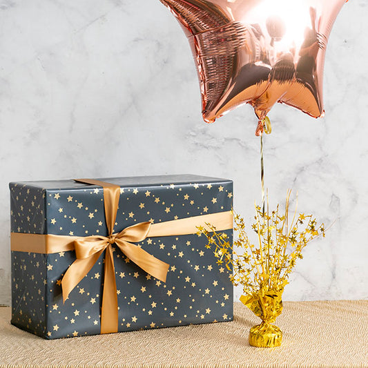 Balloon Weight Bursting Star Gold (30cmH)