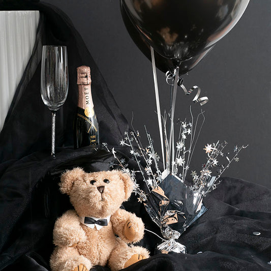 Balloon Weight Bursting Star Silver (30cmH)