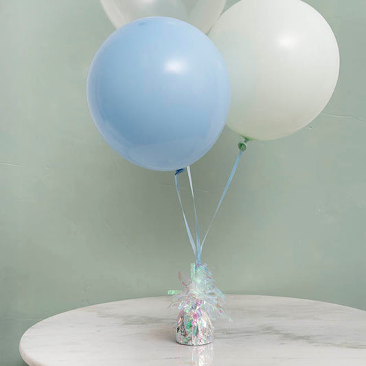 Balloon Weight Foil Iridescent White (170g)