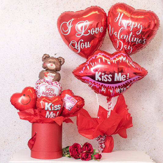 Foil Balloon 23" Red Lip Kiss Me (58x51cm)