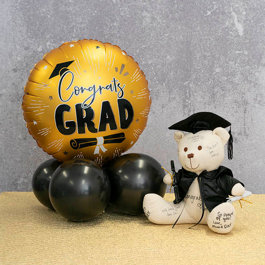 Foil Balloon 18" (45cmD) Pack 5 Round Congrats Grad