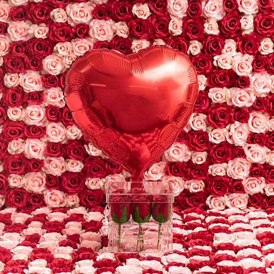 Foil Balloon 18" (45cm) Heart Shape Solid Red