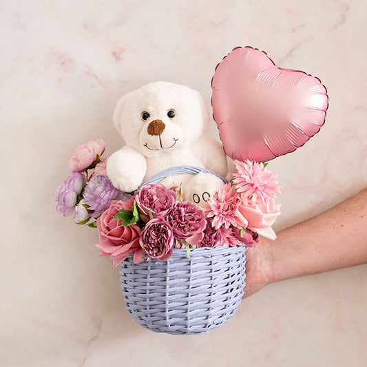 Foil Balloon 9" (22.5cmD) Pack 10 Love Heart Pastel Pink