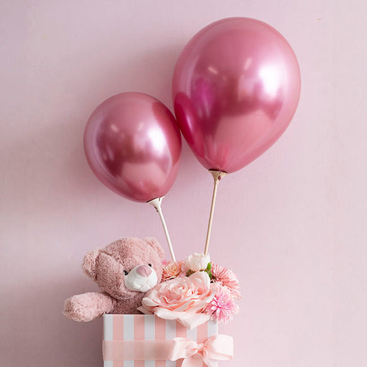 Paper Balloon Cup and Stick Pack 25 Kraft Brown (40cmH)