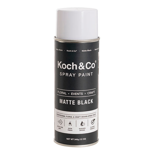 Floral Event Craft Spray Paint Matte Black (340g)