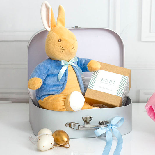 Suitcase Gift Box Powder Blue (30x20x9cmH) Set 2