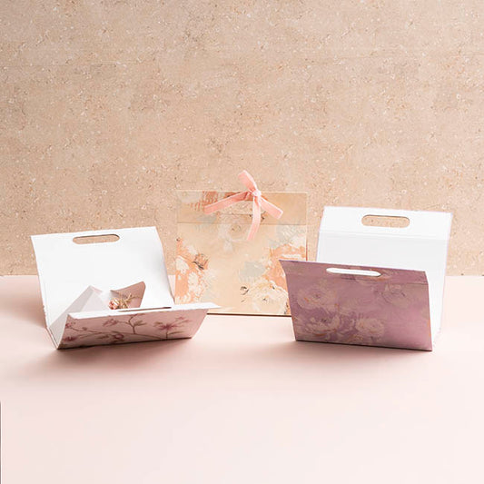 Gift Hamper Magnetic Handbag Big Florals Blush (24*11*23cm)