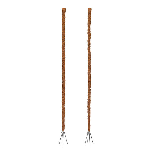 Coconut Fibre Bendable Pole Pack 2 Brown (91.5cmH)