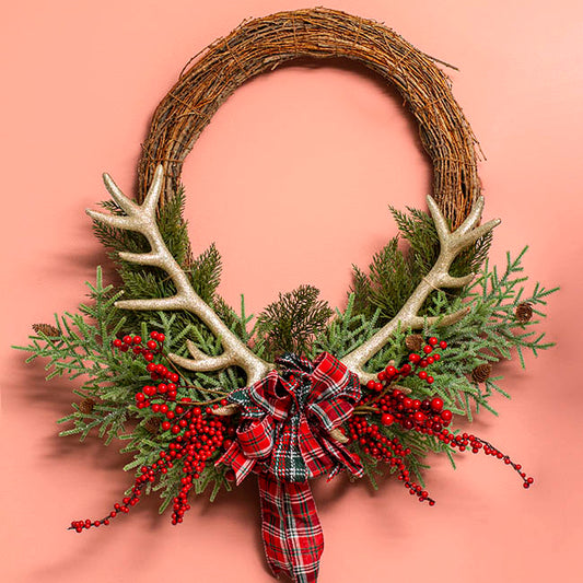 Wreath Grapevine and Twig Mix Natural (50cmD)