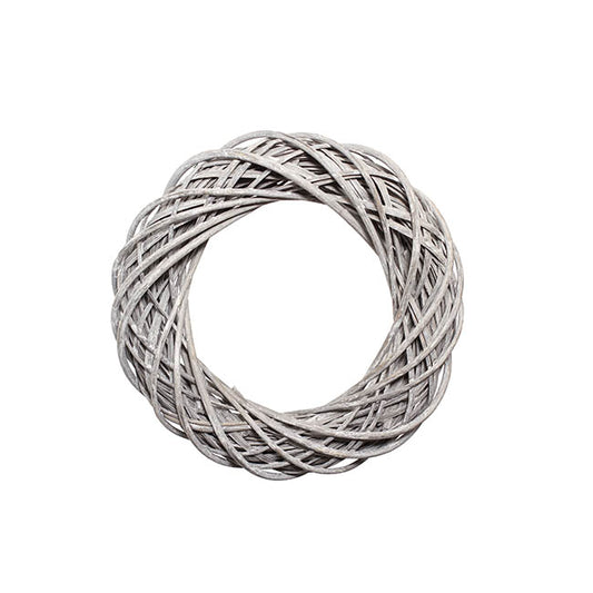 Willow Wreath White Wash (30cmD)