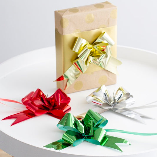 Ribbon Pull Pack Metallic Gold (32mmx53cm) Pack 25