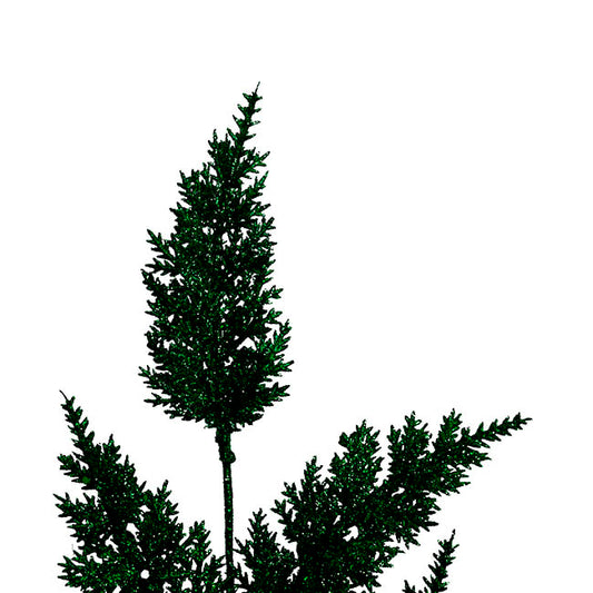 Glitter Thistle Spray Dark Green (68cmH)