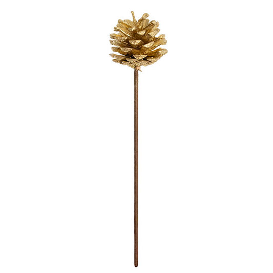 Artificial Pinecone Pick Bunch 6 Brown (6cmDx35cmH)