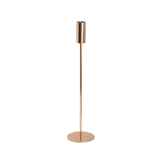 Elegant Single Taper Candle Holder Stand Gold (8x33cmH)