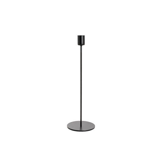 Single Metal Taper Candle Holders Black (8.8x25cmH)