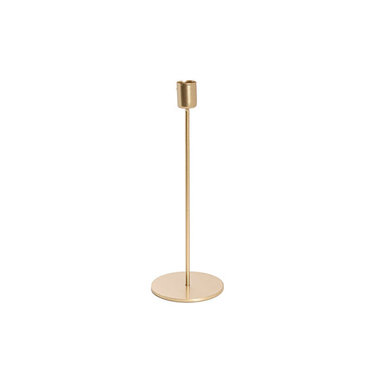 Single Metal Taper Candle Holders Gold (8.8x25cmH)