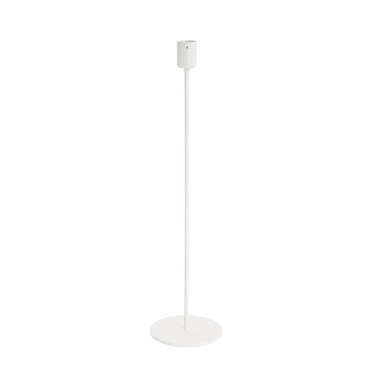 Single Metal Taper Candle Holders White (8.8x35cmH)