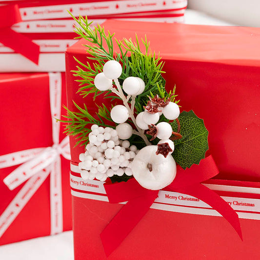 Apple Berry Pick Pack 4 White (25cmH)