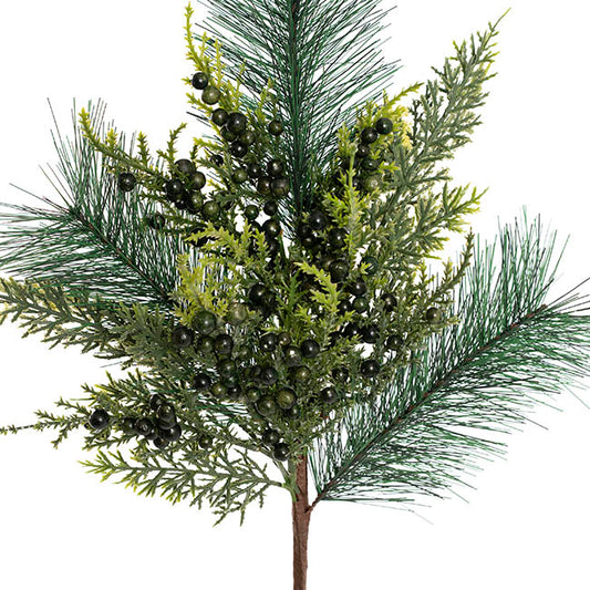 Needlle & Cypress Pine Spray Green (56cmH)