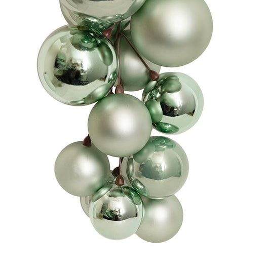 Bauble Cluster Garland Soft Green (52cmH)