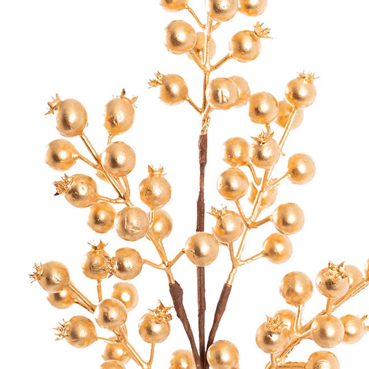 Pomegranate Berry Spray Gold (45cmH)