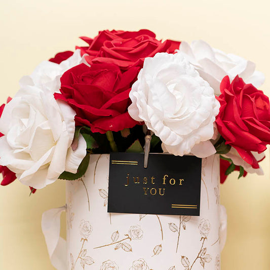 Rose Head Clips Pack 6 White (9.5cmDx14cmH)