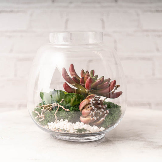 Pebbles Mini Dyed 5-15mm White (800gm Jar)