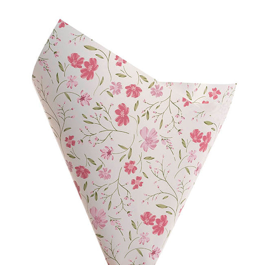 Cello Regal 65mic Delightful Flowers Pink Pack 100 (50x70cm)