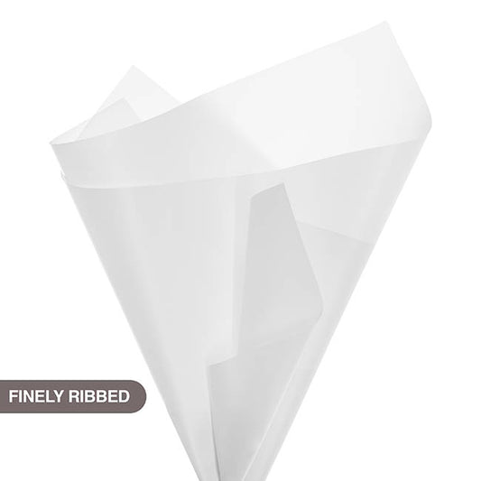 Tallow Paper Ribbed 80 micron White Pack 50 (50x70cm)