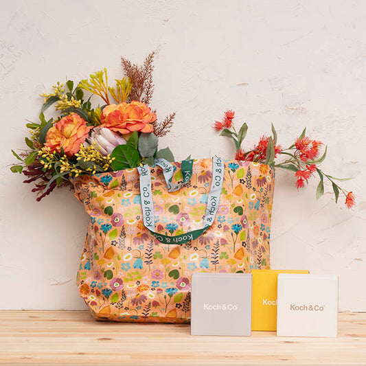 Koch Reusable PP Woven Bag 36L Flowers (62Wx18Gx43cmH)