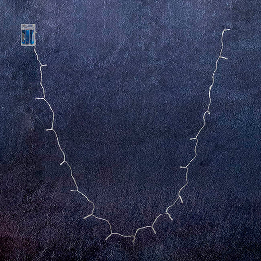 LED Fairy Lights 20Lights 3m Clear Cord 3xAA White