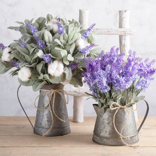 Logan Metal Watering Jug Zinc Silver (12Dx13cmH)