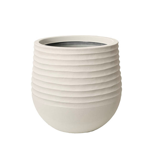 Alto Elements Linear Round Pot Sandstone Beige (53Dx49cmH)