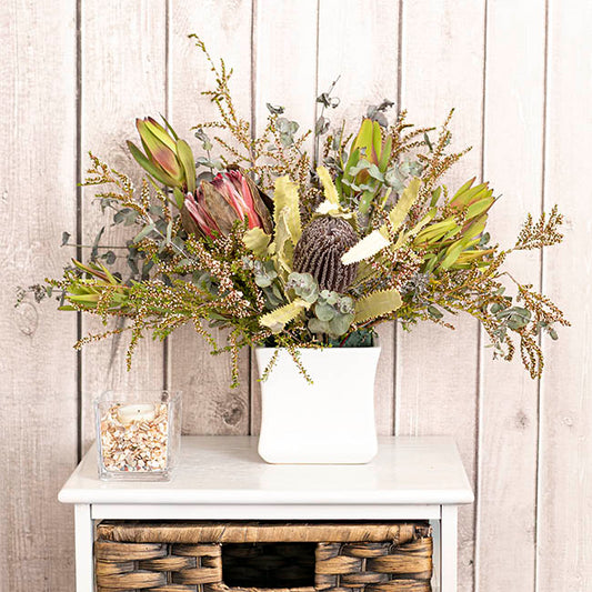 Ceramic Bondi Cube Waisted White (13x13x13cmH)