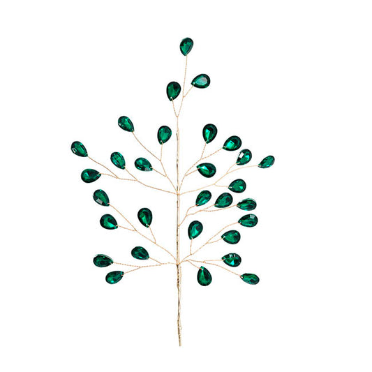 Acrylic Crystal Pick Green Gold (31cmH)